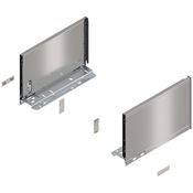 Immagine di 770C2702I Z R+L V1*INGL - spondina LEGRABOX Pure altezza C (177 mm) lunghezza nominale 270 mm destro+sinistro inox satinato antimpronta 