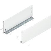 Immagine di 770F6502S Z R+L V1*SW-M - spondina LEGRABOX Pure altezza F (241 mm) lunghezza nominale 650 mm destro+sinistro bianco seta 