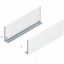 Immagine di 770F6502S Z R+L V1*SW-M - spondina LEGRABOX Pure altezza F (241 mm) lunghezza nominale 650 mm destro+sinistro bianco seta 