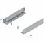 Immagine di 770M4502S Z R+L V1*PS-M - spondina LEGRABOX Pure altezza M (90.5 mm) lunghezza nominale 450 mm destro+sinistro argento polare 