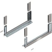 Immagine di 780C5502I Z R+L V1*INGL - spondina LEGRABOX Free altezza C (177 mm) lunghezza nominale 550 mm destro+sinistro inox satinato antimpronta 