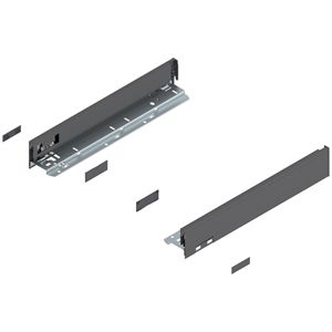 Immagine di 770N4002S Z R+L V1*OG-M - spondina LEGRABOX Pure altezza N (66.5 mm) lunghezza nominale 400 mm destro+sinistro grigio orione 