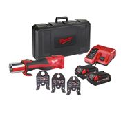 Immagine di M18 BLHPT-202C V-SET Milwaukee Pressatrice idraulica 18V 2,0Ah con set ganasce V - motore Brushless 