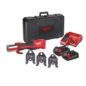 Immagine di M18 BLHPT-202C TH-SET2 Milwaukee Pressatrice Idraulica 18V 2,0 Ah con set ganasce TH - motore Brushless 