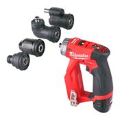 Immagine di M12 FDDXKIT-202X Milwaukee Trapano compatto 12 Volt 2,0 Ah Tecnologia Fuel valigetta HeavyDuty con 3 mandrini intercambiabili 