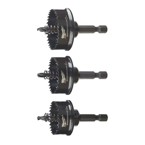 Immagine di Milwaukee Set 3 seghe a tazza Shockwave (22/29/35 mm) 