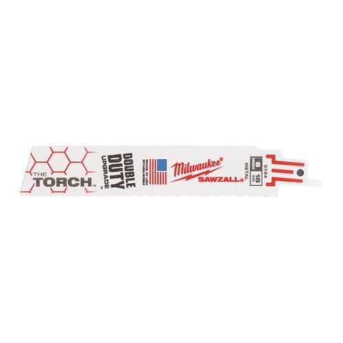 Immagine di Milwaukee Lama gattuccio SD TORCH lunghezza 150 mm passo 18 tpi confezione da 25 pz per metallo 