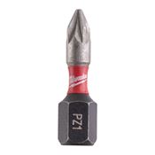 Immagine di Milwaukee Bit Shockwave croce PZ1 lunghezza 25 mm confezione da 25 pz 