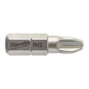 Immagine di Milwaukee Bit croce PH3 lunghezza 25 mm confezione da 25 pz 