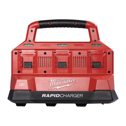 Immagine di M18 PC6  Milwaukee Caricabatterie multiplo M18 2 batterie simultaneamente) compatibile con PACKOUT 