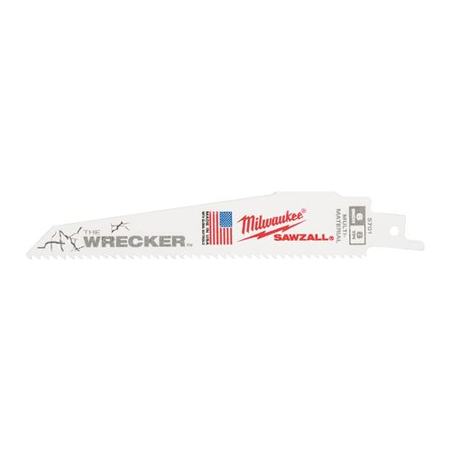 Immagine di Milwaukee Lama gattuccio SD WRECKER lunghezza 150 mm passo 7-11 tpi confezione da 5 pz 