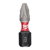 Immagine di Milwaukee Bit Shockwave croce PZ2 lunghezza 25 mm confezione da 2 pz 
