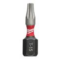 Immagine di Milwaukee Bit Shockwave croce TX15 lunghezza 25 mm confezione da 2 pz 