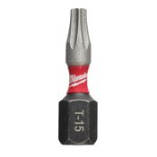 Immagine di Milwaukee Bit Shockwave croce TX15 lunghezza 25 mm confezione da 2 pz 