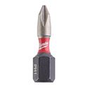 Immagine di Milwaukee Bit Shockwave croce PH1 lunghezza 25 mm confezione da 2 pz 