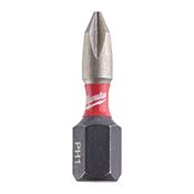 Immagine di Milwaukee Bit Shockwave croce PH1 lunghezza 25 mm confezione da 2 pz 