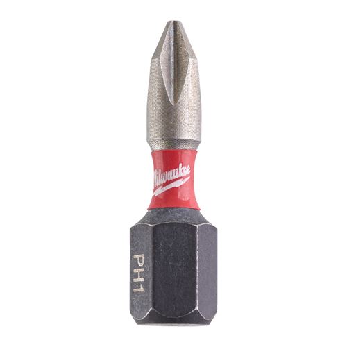 Immagine di Milwaukee Bit Shockwave croce PH1 lunghezza 25 mm confezione da 2 pz 