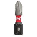 Immagine di Milwaukee Bit Shockwave croce PH2 lunghezza 25 mm confezione da 2 pz 