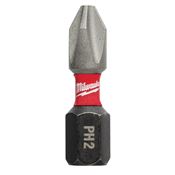 Immagine di Milwaukee Bit Shockwave croce PH2 lunghezza 25 mm confezione da 2 pz 