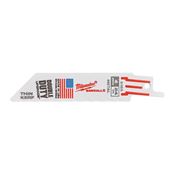 Immagine di Milwaukee Lama gattuccio SD THIN KERF lunghezza 100 mm passo 24 tpi confezione da 5 pz per metallo 