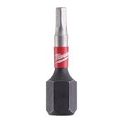 Immagine di Milwaukee Bit Shockwave esagono HEX 2,5 lunghezza 25 mm confezione da 2 pz 