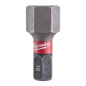 Immagine di Milwaukee Bit Shockwave esagono HEX 10 lunghezza 25 mm confezione da 2 pz 