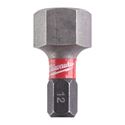 Immagine di Milwaukee Bit Shockwave esagono HEX 12 lunghezza 25 mm confezione da 2 pz 
