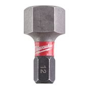 Immagine di Milwaukee Bit Shockwave esagono HEX 12 lunghezza 25 mm confezione da 2 pz 