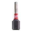 Immagine di Milwaukee Bit Shockwave esagono HEX 3 lunghezza 25 mm confezione da 2 pz 