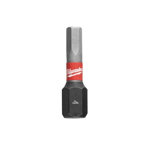 Immagine di Milwaukee Bit Shockwave esagono HEX 4 lunghezza 25 mm confezione da 2 pz 