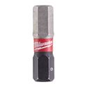 Immagine di Milwaukee Bit Shockwave esagono HEX 6 lunghezza 25 mm confezione da 2 pz 