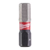 Immagine di Milwaukee Bit Shockwave esagono HEX 6 lunghezza 25 mm confezione da 2 pz 