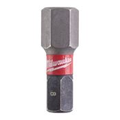 Immagine di Milwaukee Bit Shockwave esagono HEX 8 lunghezza 25 mm confezione da 2 pz 