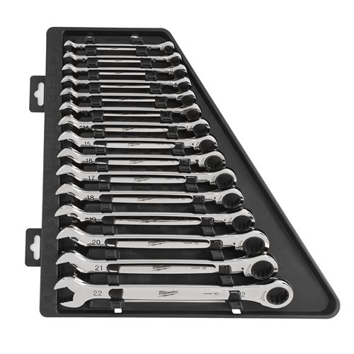 Immagine di Milwaukee Set 15 chiavi combinate a cricchetto Max Bite 