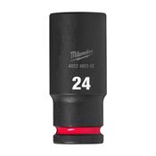 Immagine di Milwaukee Bussola a macchina attacco quadro 1/2" 24 mm lunga 