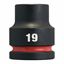 Immagine di Milwaukee Bussola a macchina attacco quadro 3/4" 19 mm corta 
