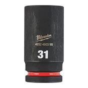 Immagine di Milwaukee Bussola a macchina attacco quadro 3/4" 31 mm lunga 
