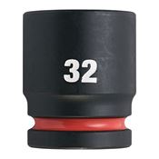 Immagine di Milwaukee Bussola a macchina attacco quadro 3/4" 32 mm corta 