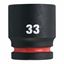 Immagine di Milwaukee Bussola a macchina attacco quadro 3/4" 33 mm corta 