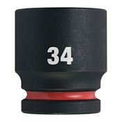 Immagine di Milwaukee Bussola a macchina attacco quadro 3/4" 34 mm corta 
