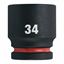 Immagine di Milwaukee Bussola a macchina attacco quadro 3/4" 34 mm corta 