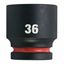 Immagine di Milwaukee Bussola a macchina attacco quadro 3/4" 36 mm corta 