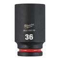 Immagine di Milwaukee Bussola a macchina attacco quadro 3/4" 36 mm lunga 