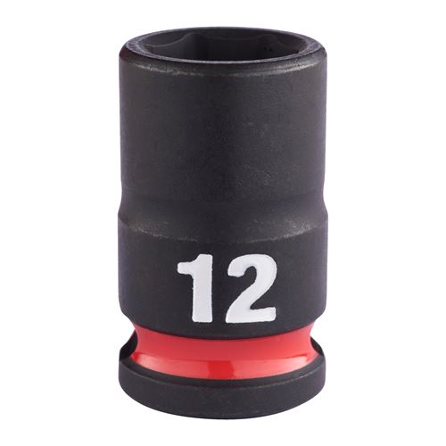 Immagine di Milwaukee Bussola a macchina attacco quadro 3/8" 12 mm corta 