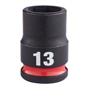Immagine di Milwaukee Bussola a macchina attacco quadro 3/8" 13 mm corta 