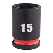 Immagine di Milwaukee Bussola a macchina attacco quadro 3/8" 15 mm corta 