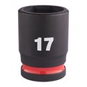 Immagine di Milwaukee Bussola a macchina attacco quadro 3/8" 17 mm corta 