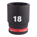 Immagine di Milwaukee Bussola a macchina attacco quadro 3/8" 18 mm corta 