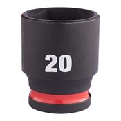 Immagine di Milwaukee Bussola a macchina attacco quadro 3/8" 20 mm corta 