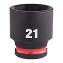 Immagine di Milwaukee Bussola a macchina attacco quadro 3/8" 21 mm corta 